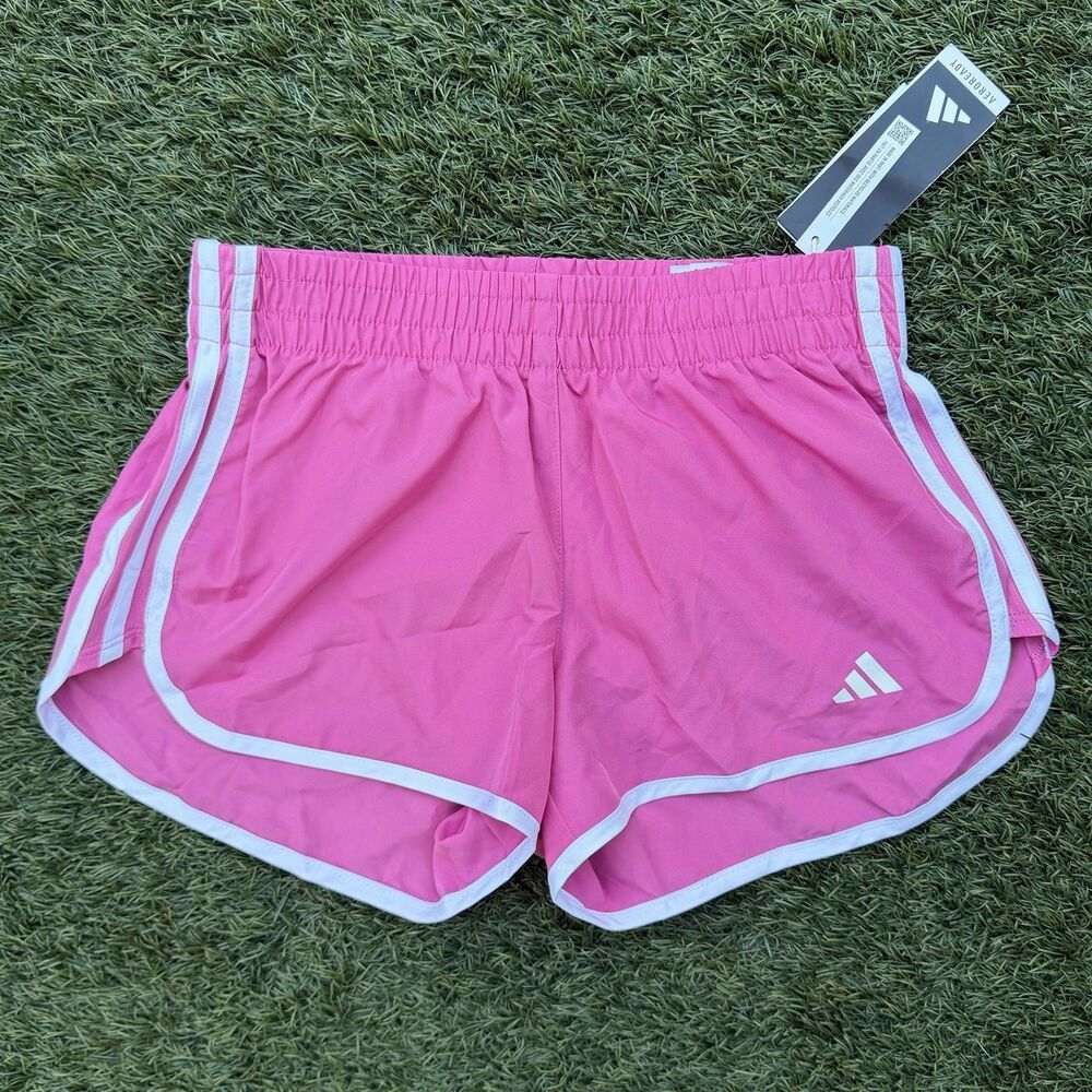 Adidas M20 AeroReady Running Shorts Pink 3” XS Womens Athletic Gymwear NWT